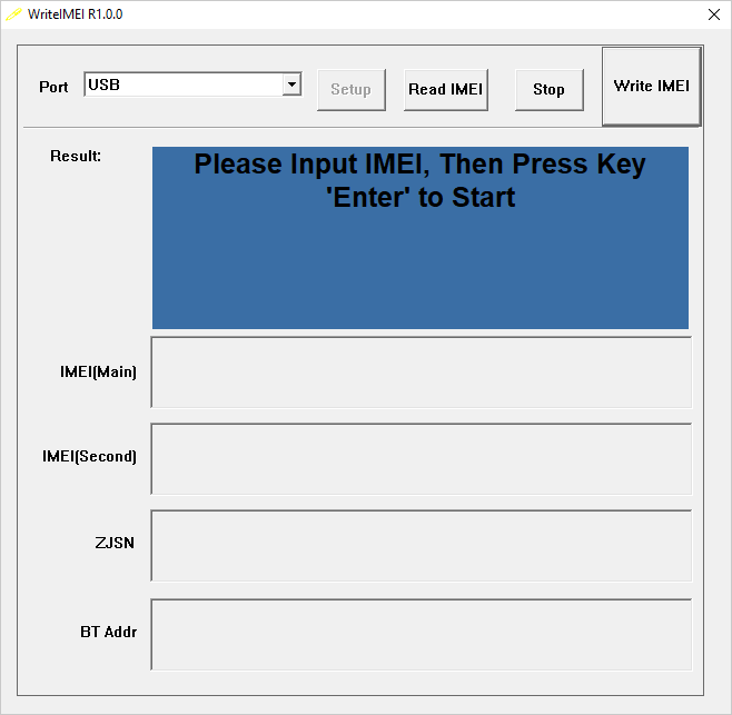 WriteIMEI Tool R1.0.0001
